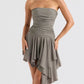 Irregular Chest-wrapped Dress