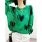 Loose Slimming Plus Size Long Sleeve Top Outerwear Sweater