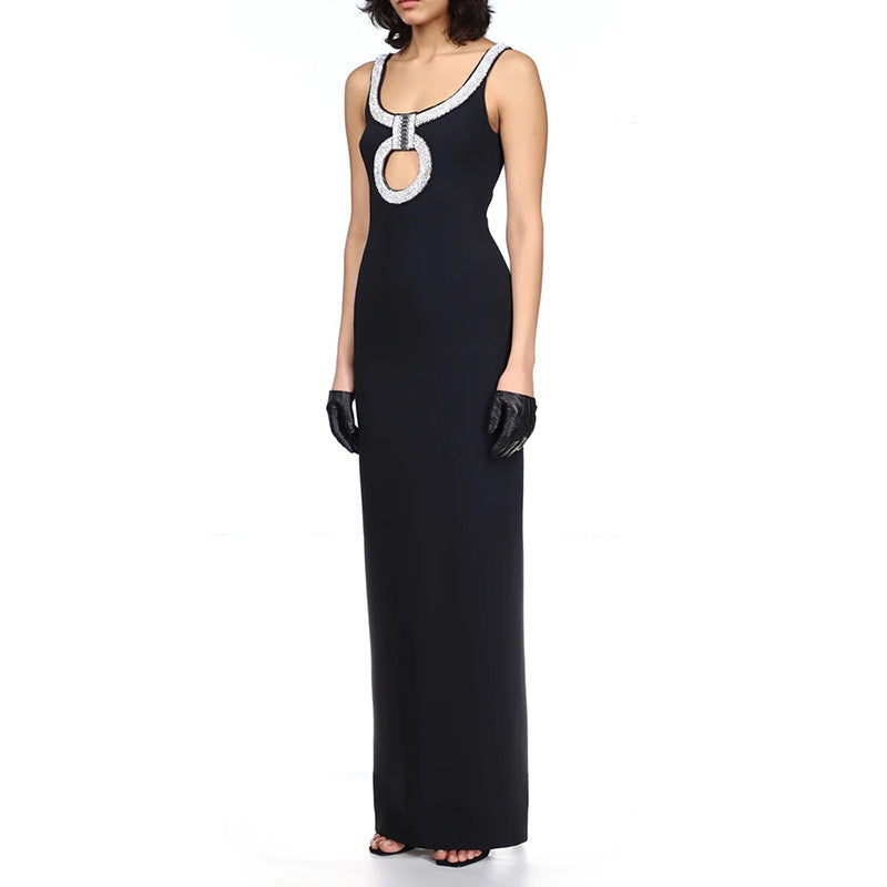 Diamond-studded Suspenders Carefully Cut Out On The Chest
