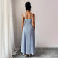 Womens Spliced Lace-trimmed Mock Two-piece Slip Dress