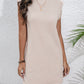 Robe ample sans manches de couleur unie pour femme