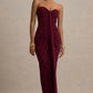 Bandeau Slim Fit Pleated Sheath Dress