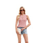 Women's Sleeveless Solid Color Knitted Vest