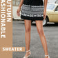 Jacquard Short Knitted Hip Skirt