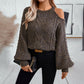 Pull en tricot torsadé tendance pour femme