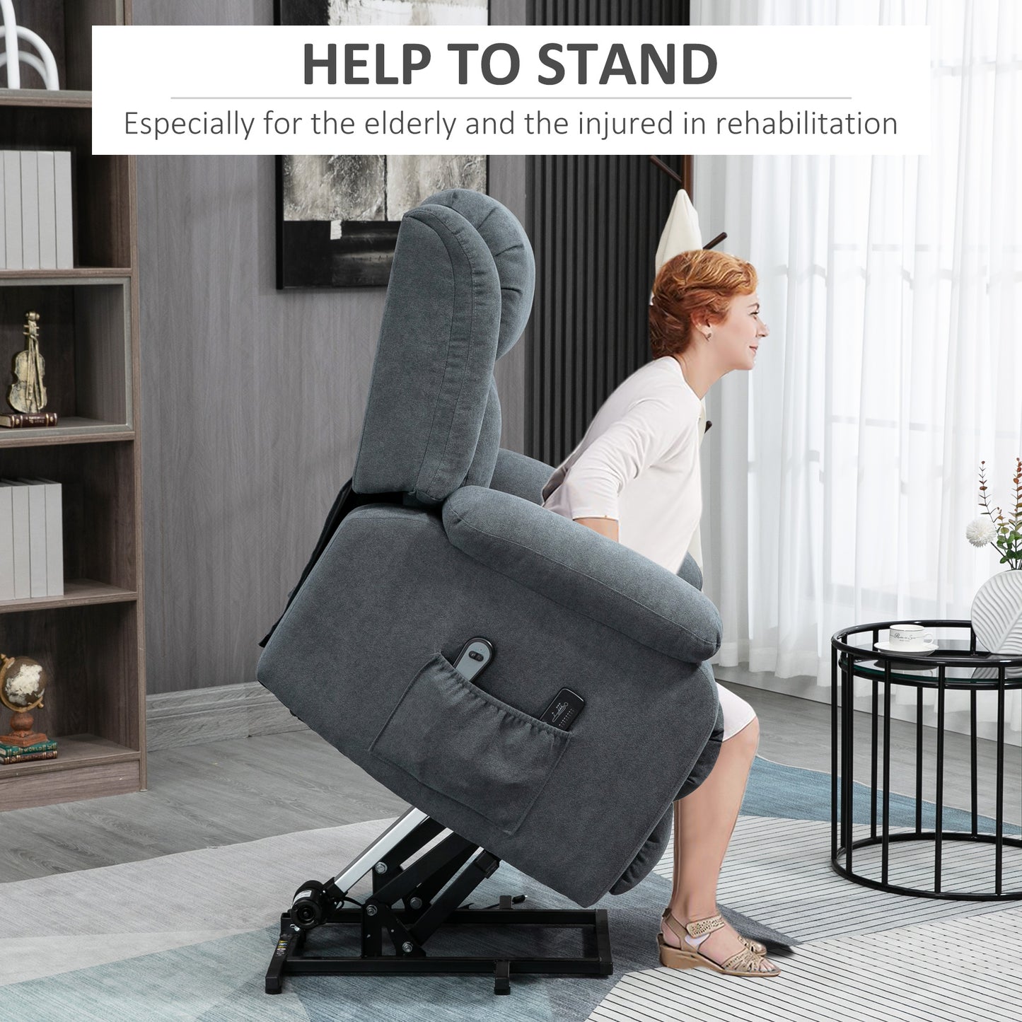 Power Lift Chair for Elderly Big and Tall with Massage
