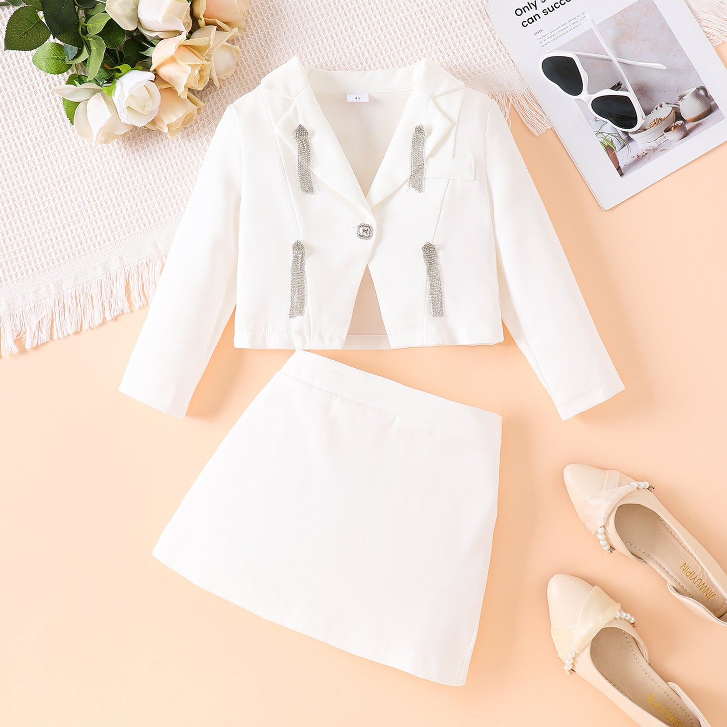 Suit Style Two-piece Dress Set