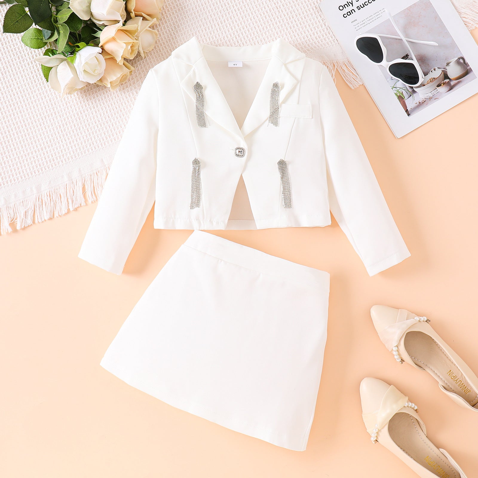 Suit Style Two-piece Dress Set