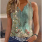 Spring And Summer New European And American Ladies V-neck Vest T-shirt Sling