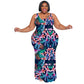 Plus-size Women's Summer Casual Long Sleeveless Digital-print Dress