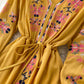 Women's Waist Slimming Mid-length Travel Vacation Dress