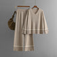 New Loose Casual Sweater Pullover Two-piece Dress Of Knitted Sweater