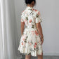 New Springautumn Womens Fashion Versatile Set Elegant Floral-print Casual Two-piece Outfit