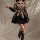 Elegant And Stylish Leopard-print Gradient Dress