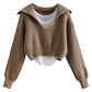 Women's Fashion Loose Twist Sweater Jacket