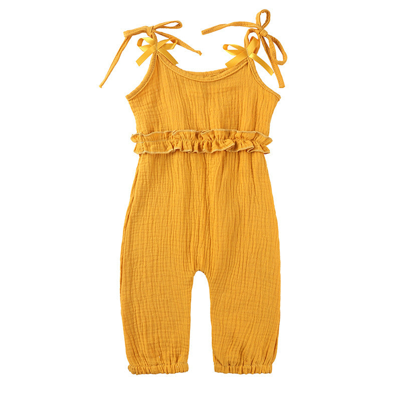 Vêtements pour enfants, combinaison à bretelles cool pour femmes avec petites bretelles