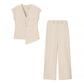 European And American Fashion Minimalist Irregular Vest Casual Trousers Suit