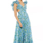 Women's Cut-out Ruffled Sleeveless Waist-controlled Large Hem Dress