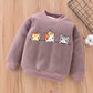 Warm Boys And Girls' Plush And Thickened Sweater