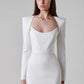 Ladies Simple Bandage Dress Long Skirt
