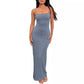 Backless Slim Fit Sheath Dress Women