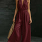 V-neck Halter Neck Jumpsuit For Women