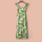 Women's Casual Ruffled Shoulder Straps High Waist Solid Color Wide Leg Jumpsuit