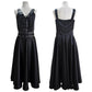 Robe à bretelles style gothique punk tendance pour femme, tenue de tous les jours