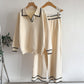New Contrast Color Fashion Casual Women's Suit