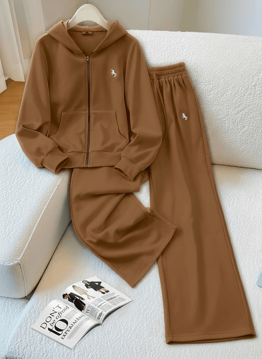 High-end Casual Womens Sportswear Set For Fall And Winter