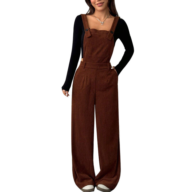 Fashion Corduroy Overalls For Women