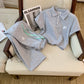 Summer Sportswear Set Fashionable Chanel-style Perfect For Petite Figures