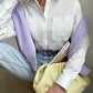 Fashion Women's Single Pocket Solid Shirt