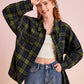 Lapel Long-sleeved Temperament Multicolor Shirt