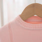 Round Neck Pullover Knit Long Sleeve Top Skirt