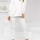 Women's Solid Color Vest Hoodie And Pants Set