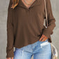 Women's Fashionable Casual All-match V-neck Long-sleeved Top