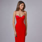 European And American Diamond-encrusted Ladies Temperament Sling Bandage Dress