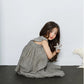 Girls' Ruffled Striped Flying Sleeve Beach Holiday Dress