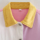 Color Patchwork Short Jacket And High Waist Shorts
