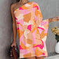 Gradient Shoulder Bag Casual Dress