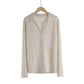 Single-breasted Lapel Knitted Cardigan Sweater