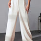 European And American New Women's Trousers Solid Color Casual Straight Pants