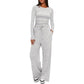 Women's Suit Long Sleeve Solid Color Casual Suit
