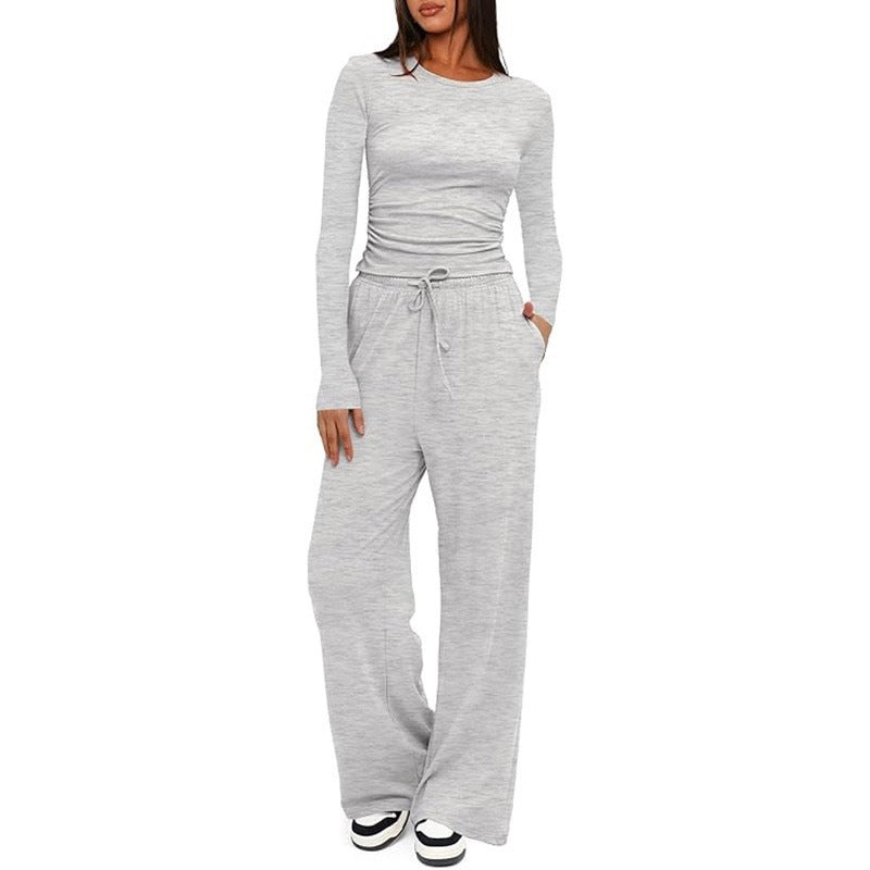 Women's Suit Long Sleeve Solid Color Casual Suit