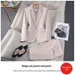 Acetate Satin Purple Suit Professional Womens Set AutumnWinter New Elegant Goddess-Style Commuter Workwear