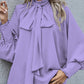 Fashion Bowknot Women's Clothing Loose All-matching Top
