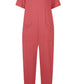 Women's Multi-color Side Slit Pocket Design Solid Color Loose Jumpsuit