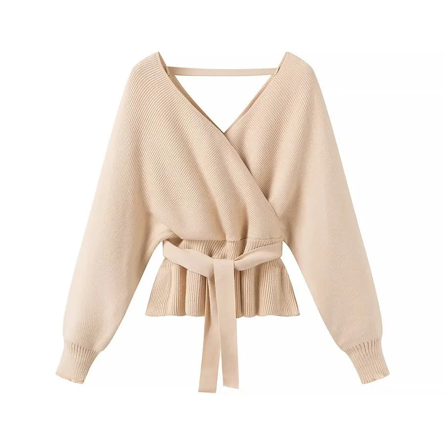 Fashion Pullover Women's V-neck Sweater