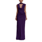 Womens Pile-Neck Bow-Tie Scarf Dress